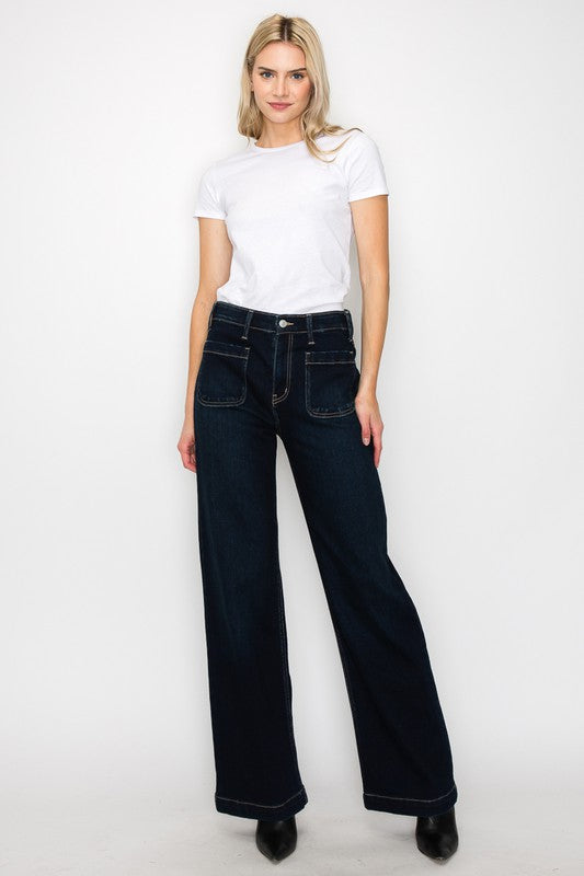 Women's High Rise Modern Wide Leg Jeans