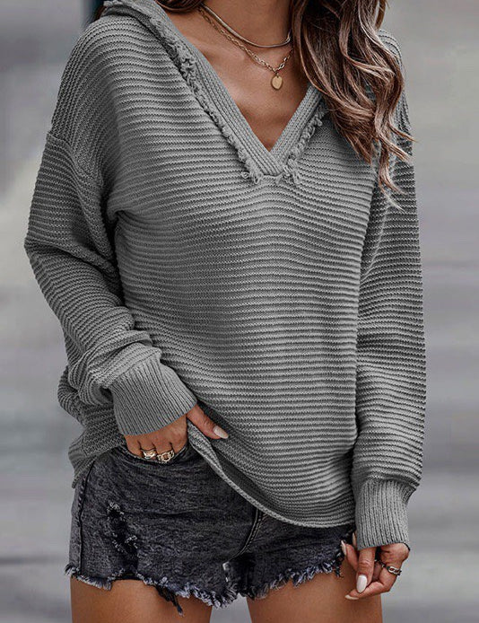 Women's Cozy Long Sleeve Hoodie Sweater