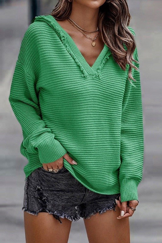 Women's Cozy Long Sleeve Hoodie Sweater