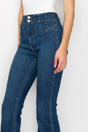 Women's Plus Size High Rise Modern Flare Jeans