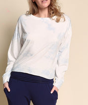 Women's Tie Dye Cotton Pullover Sweatshirt