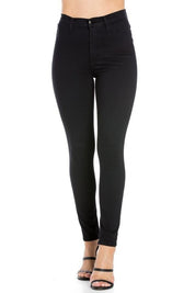 Women's High Rise Skinny Jeans in Black