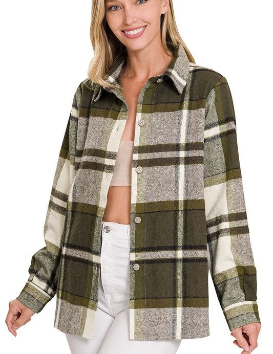 Yarn Dyed Plaid Shacket