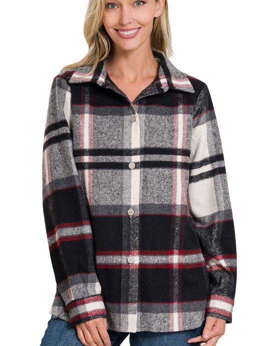 Yarn Dyed Plaid Shacket