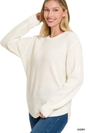 Women's Casual Round Neck Sweater