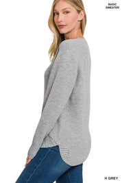 Women's Casual Round Neck Sweater