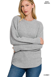 Women's Casual Round Neck Sweater