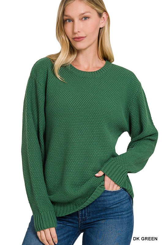 Women's Casual Round Neck Sweater