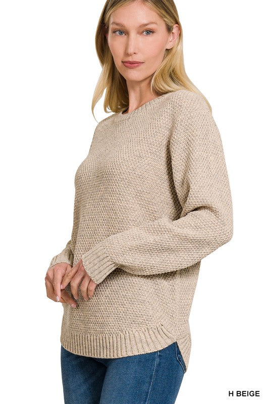 Women's Casual Round Neck Sweater