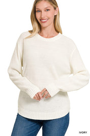 Women's Casual Round Neck Sweater