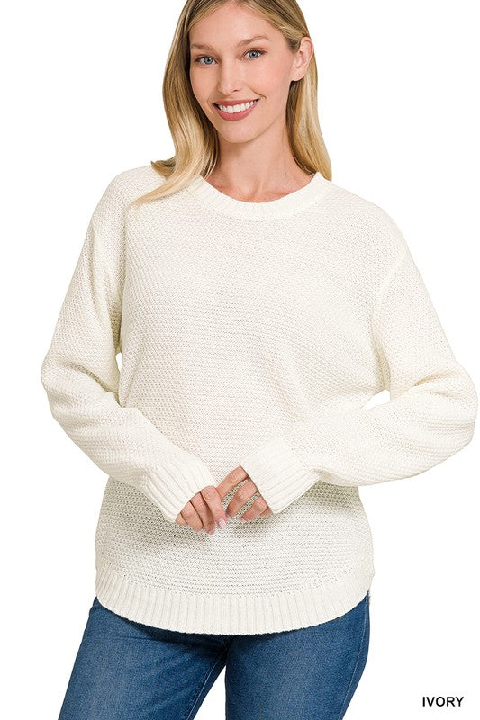 Women's Casual Round Neck Sweater