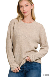 Women's Casual Round Neck Sweater