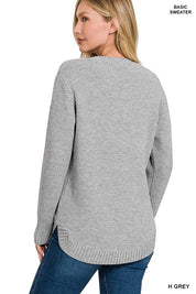 Women's Casual Round Neck Sweater