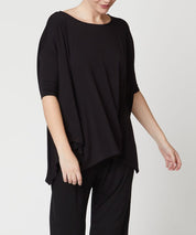 Women's Flared Bamboo Poncho Tunic