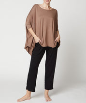 Women's Flared Bamboo Poncho Tunic