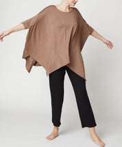 Women's Flared Bamboo Poncho Tunic