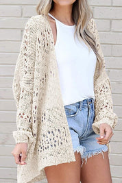 Women's Trendy Crochet Dolman Sleeve Cardigan