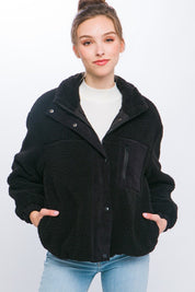 Women's Cozy Sherpa Puffer Jacket