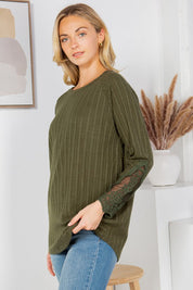 Women's Casual Loose Fit Long Sleeve Tunic Sweater