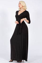 Women's Elegant Maxi Wrap Dress