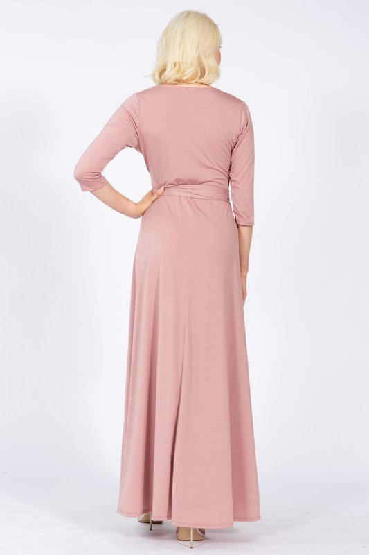 Women's Elegant Maxi Wrap Dress