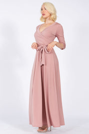 Women's Elegant Maxi Wrap Dress