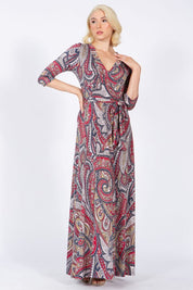 Women's Elegant Maxi Wrap Dress