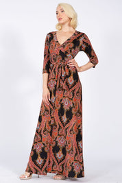 Women's Elegant Maxi Wrap Dress