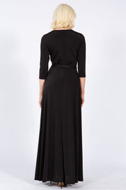 Women's Elegant Maxi Wrap Dress