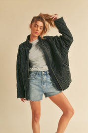 Women's Oversized Quilted Cotton Dixie Jacket