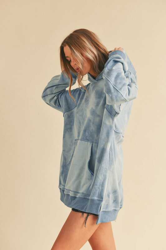 Women's Oversized Tie Dye Hoodie