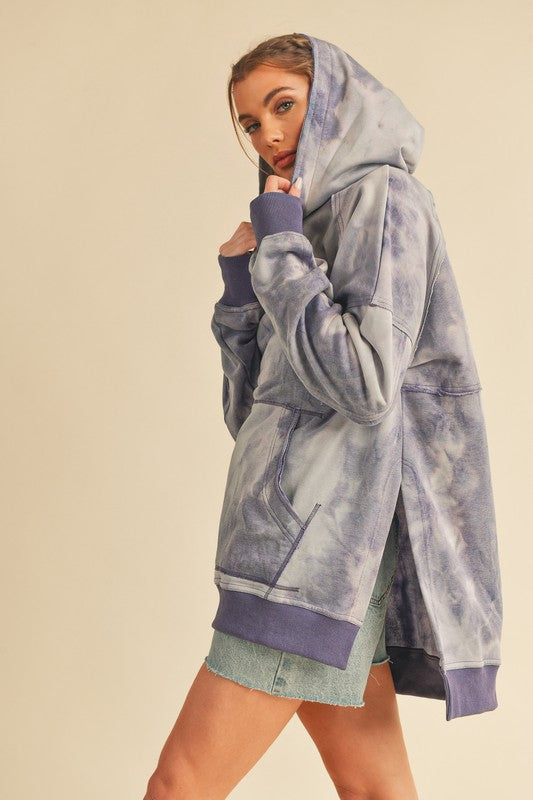 Women's Oversized Tie Dye Hoodie