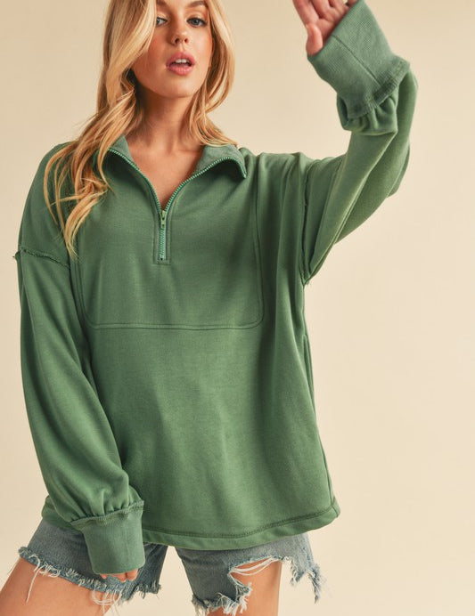 4 Zip Voluminous Pullover