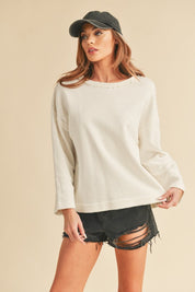 Women's Cozy Crew Neck Cotton Pullover