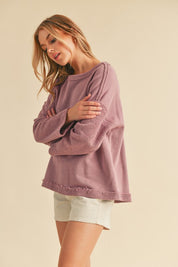 Women's Cozy Crew Neck Cotton Pullover