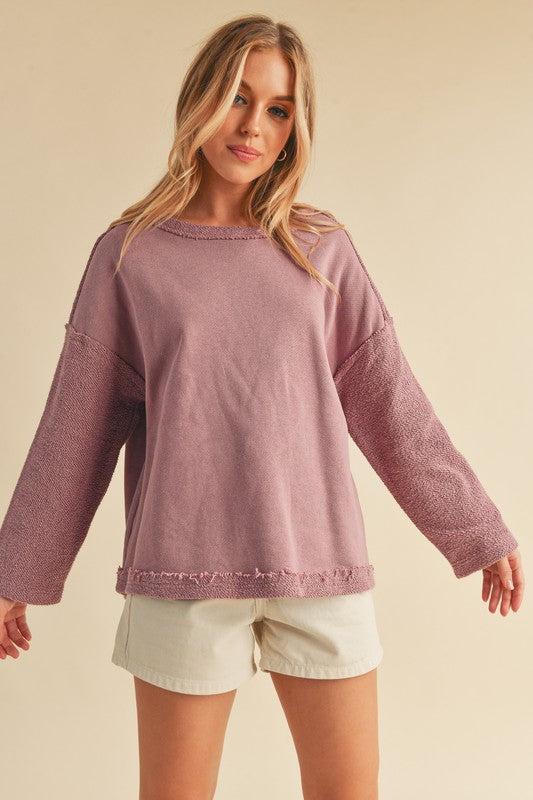 Women's Cozy Crew Neck Cotton Pullover