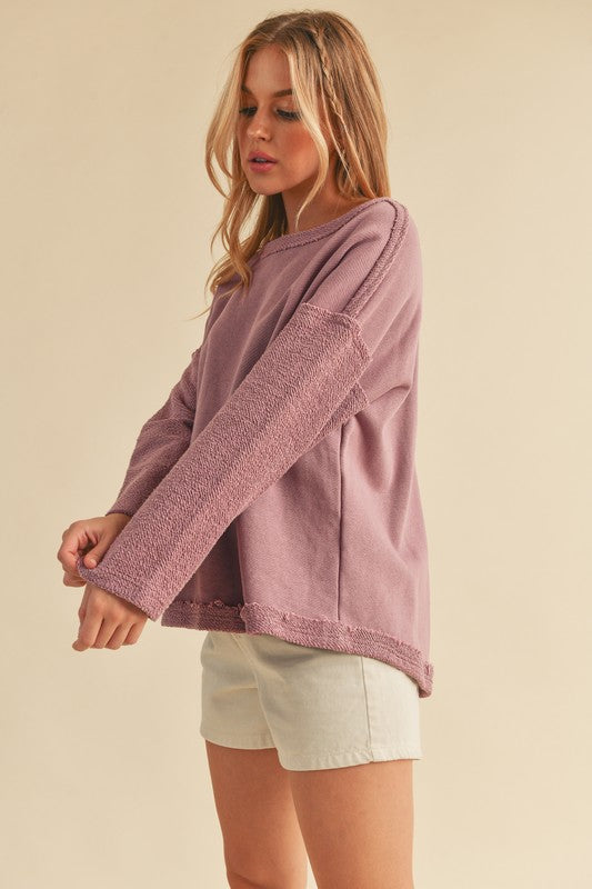 Women's Cozy Crew Neck Cotton Pullover