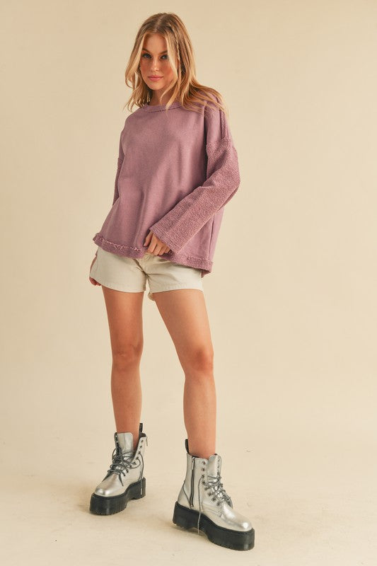 Women's Cozy Crew Neck Cotton Pullover