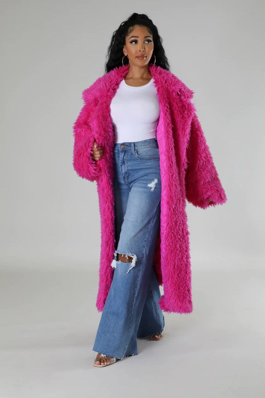 Athina Fuzzy Fur Winter Coat