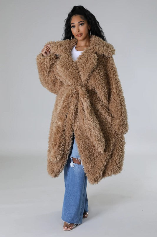 Athina Fuzzy Fur Winter Coat