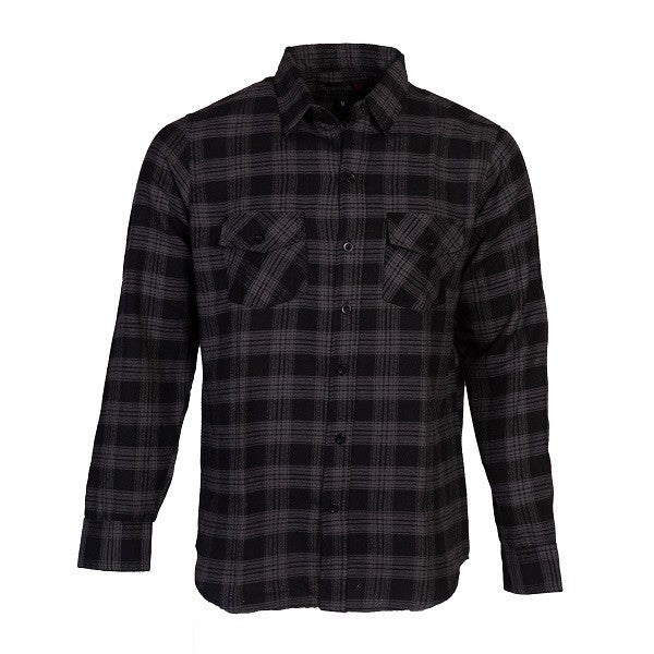 Men's Casual Flannel Button-Down Shirt