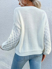 Women's Heart Knit Sweater