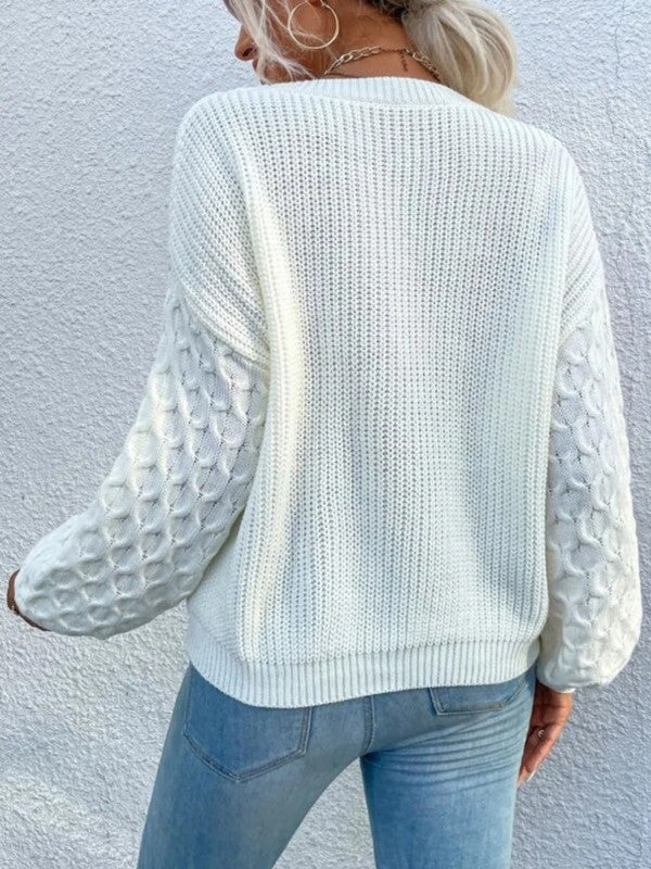 Women's Heart Knit Sweater