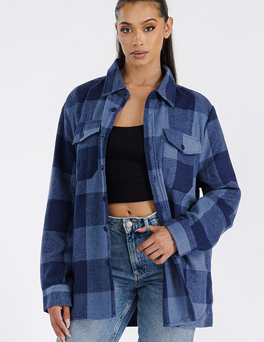 Boyfriend Oversized Soft Flannel Shacket