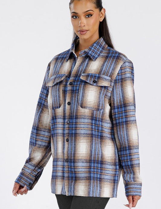 Boyfriend Oversized Soft Flannel Shacket