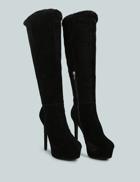 SALDANA Convertible Suede Leather High Boots