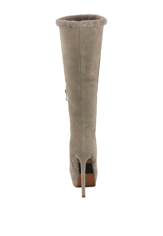 SALDANA Convertible Suede Leather High Boots