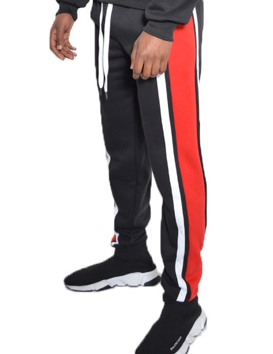 3 STRIPE COLOR BLOCK SWEAT PANTS