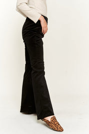 Women's High-Waisted Flared Corduroy Pants