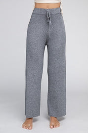 Women's High Waist Solid Knit Pants